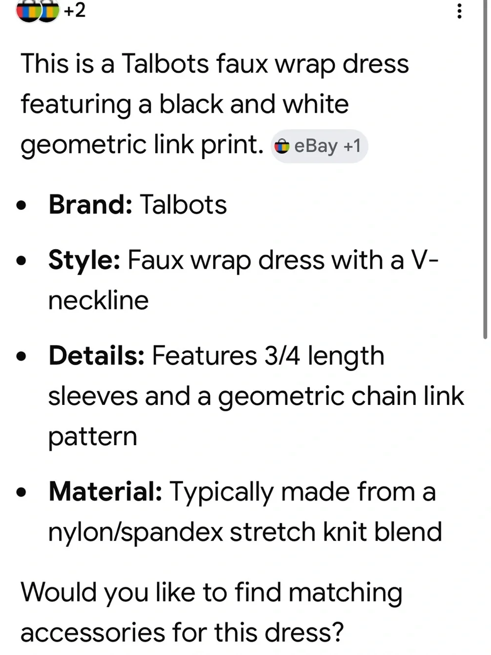 Talbots Faux Wrap Dress